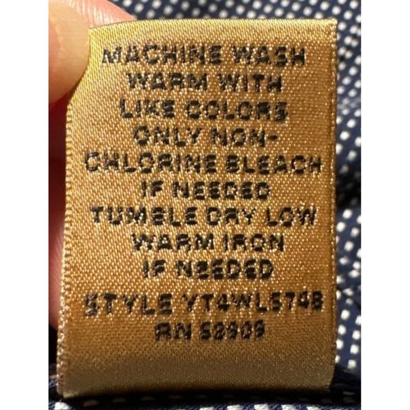 Classic Club Gold Label Boy's Button-Down Shirt Checks Size 10/12 100% Cotton - Picture 8 of 11